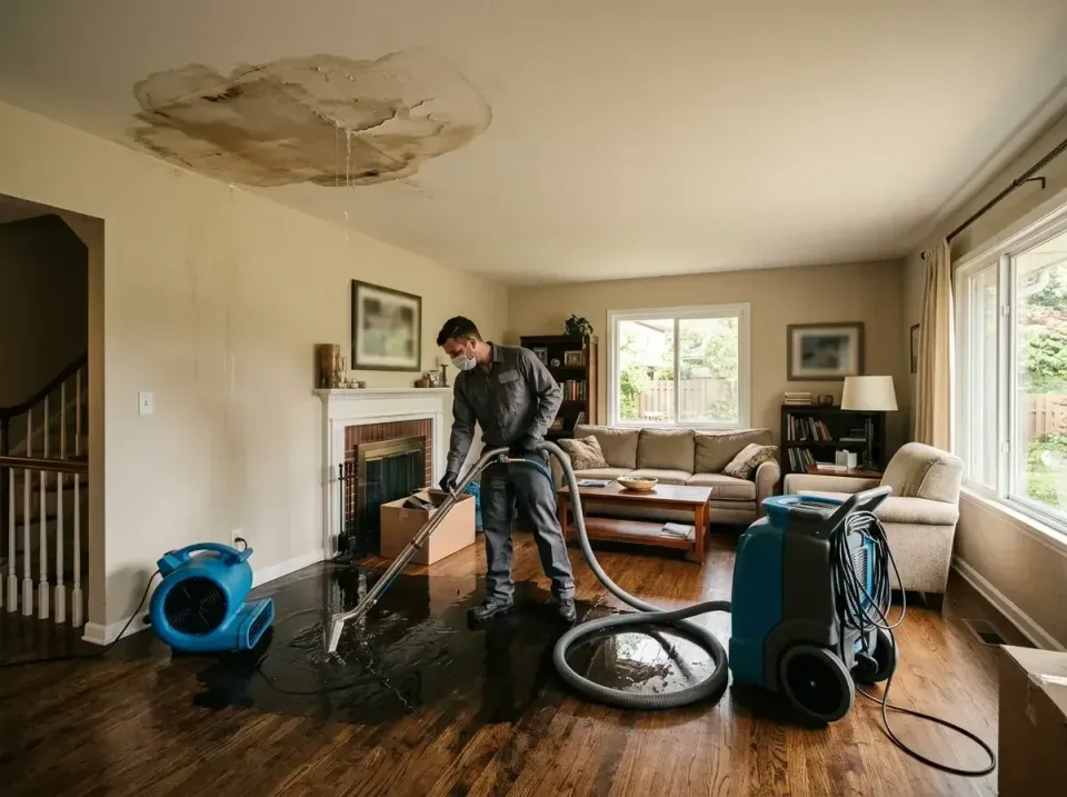 attic-pipe-burst-ceiling-drip-008 — frequently asked questions, Water Damage Restoration & Carpet Care in Grand Haven, MI